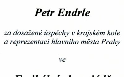Pamětní list pro Petra Enderleho