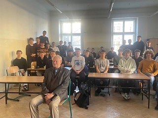 Beseda s panem Fabianem o holocaustu